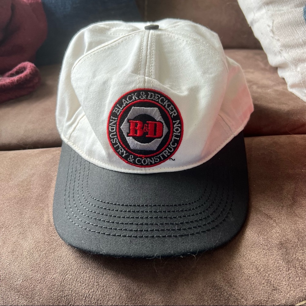 Vintage Black & Decker Industry & Construction Trucker Hat Cap adjustable
